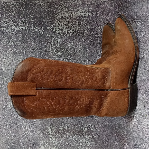 Vintage Leather Cowboy Boots 3B13769 S-13979W Made In Canada - Picture 2 of 9